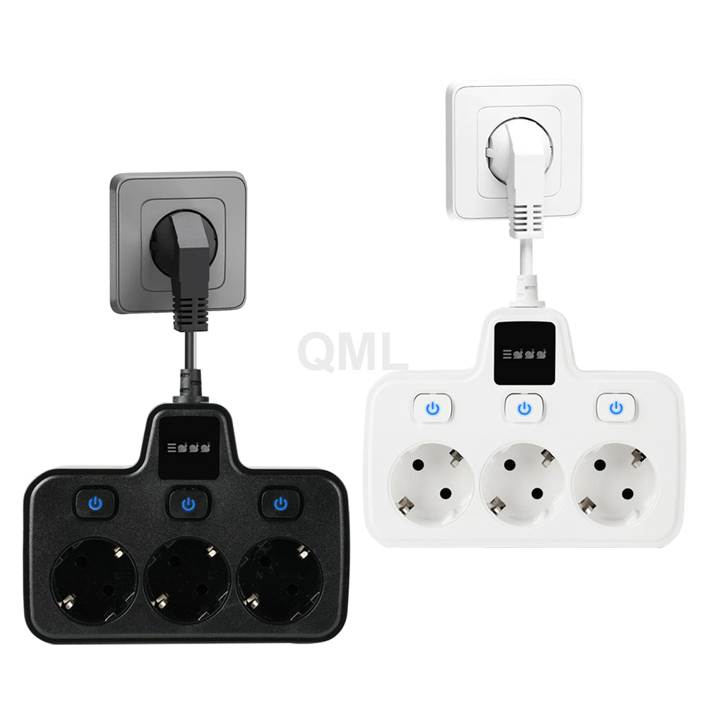 EU Plug 3 Output European Power Socket Board EU Power Strip
